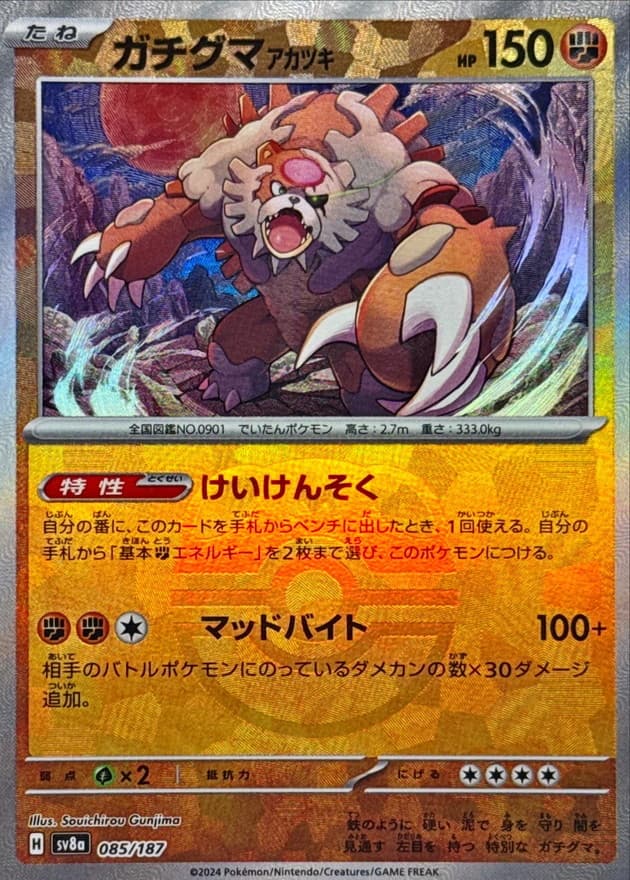 ガチグマアカツキ(マスターボール)