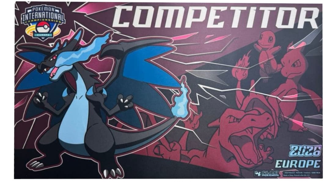 プレイマット『海外/メガリザードンX(IC2026/EUROPEロゴ)』